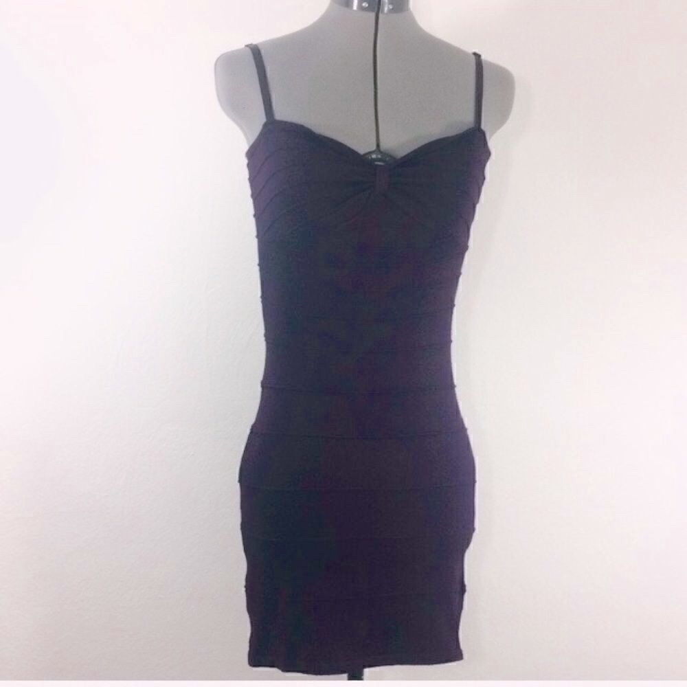 Forever 21 Eggplant Purple Bodycon Tank Stretch dress NEW
